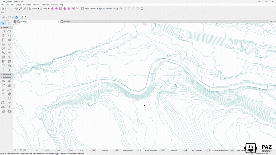 Select Terrain Polylines