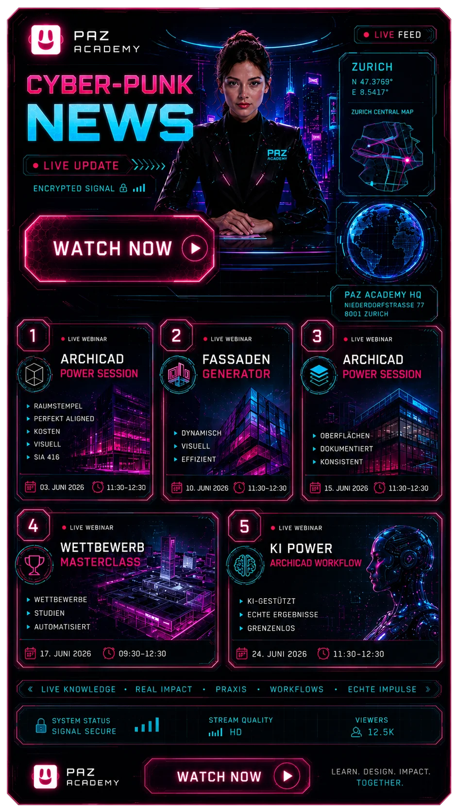 PAZ Academy Cyber-Punk News